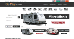 Desktop Screenshot of goplayrv.com